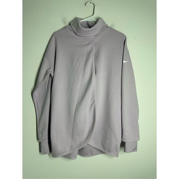 Womens NIKE Maternity Reversible Pullover Sweatshirt Teal Sz S Nursing See Notes - Picture 1 of 16